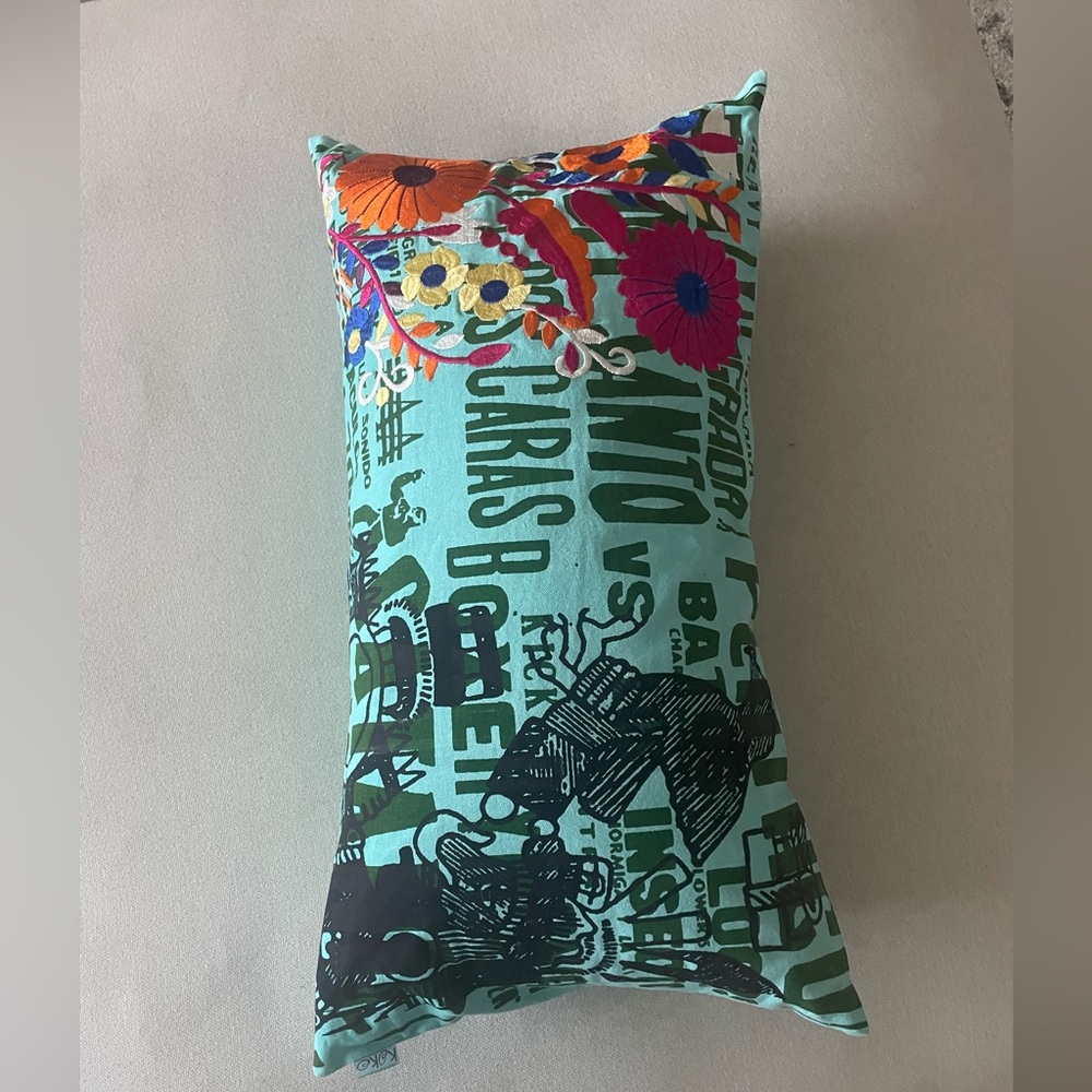 Designed couch pillow